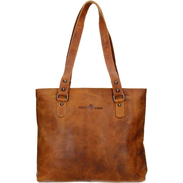 Dámska kožená kabelka Greenwood Emma - koňak 66709236