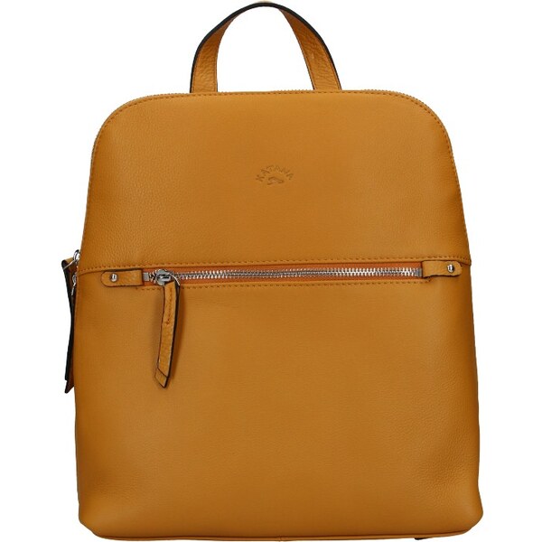 Dámský kožený batoh Katana Adléta - hořčicová 57131279