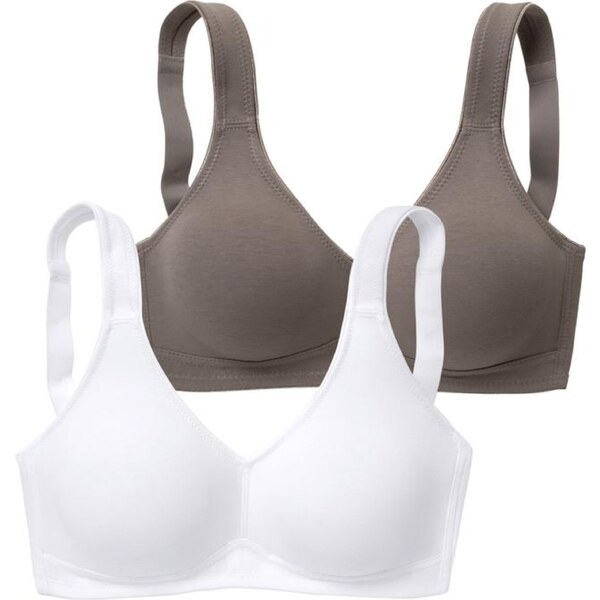 PETITE FLEUR Podprsenka sivá / biela 55798517