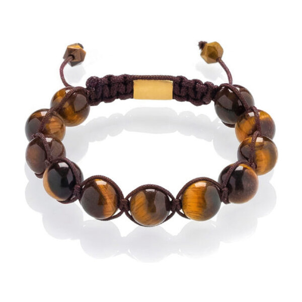 Tigrie oko pletený náramok Trimakasi 21937650