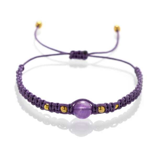 Macramé náramok Ametyst Trimakasi 21937668