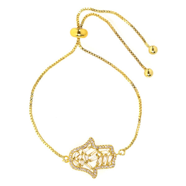 Náramok Ruka Hamsa Zlatý Trimakasi 21937742