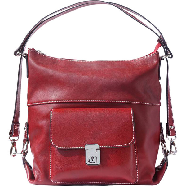 Glara Kožená dámska taška do práce 2 v 1 29504992