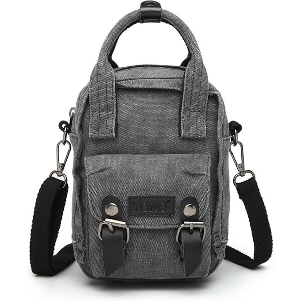 KONO Taška - crossbody nositeľná aj ako batoh, čierna 46693346