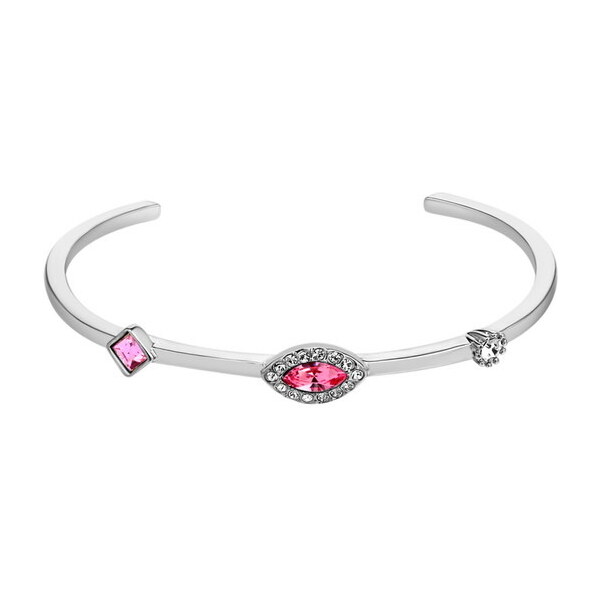 Glory náramok Tri očká otvorený rose strieborný 520 18010570