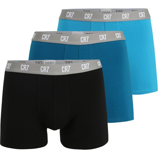 CR7 - Cristiano Ronaldo Boxerky modrá / modrozelená / sivá / čierna 28693947