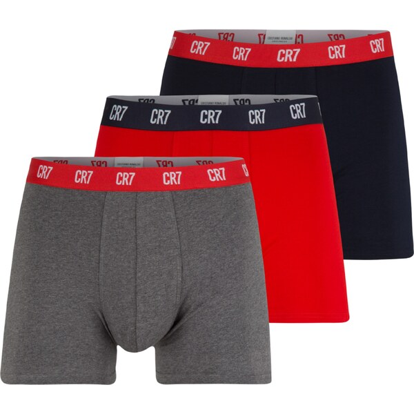 CR7 - Cristiano Ronaldo Boxerky námornícka modrá / tmavosivá / červená 64284473