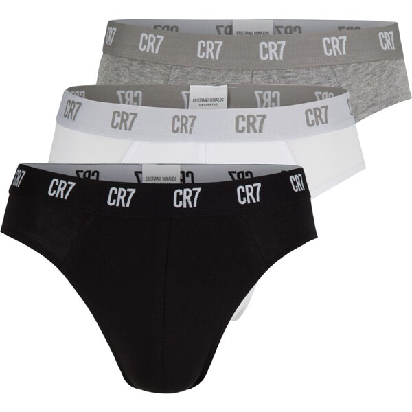 CR7 - Cristiano Ronaldo Nohavičky sivá melírovaná / čierna / biela 65582085