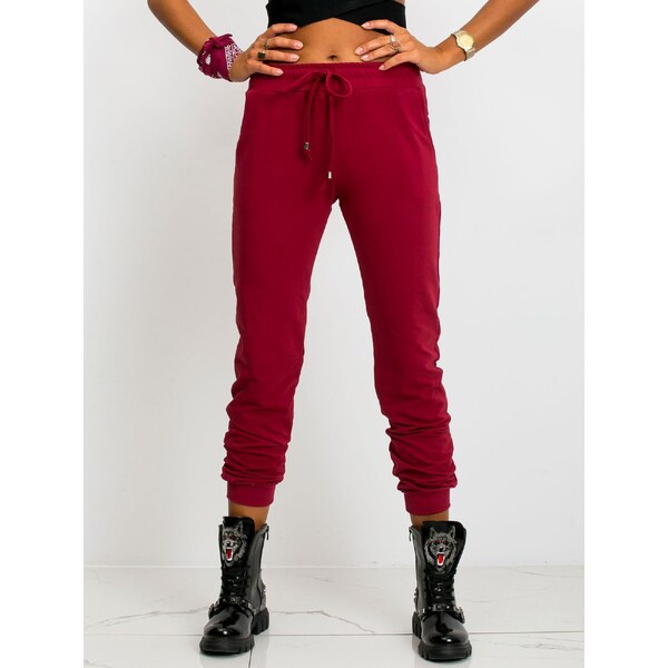 BASIC Feel Good Sweatpants-RV-DR-5040.04X-burgundy 64684496