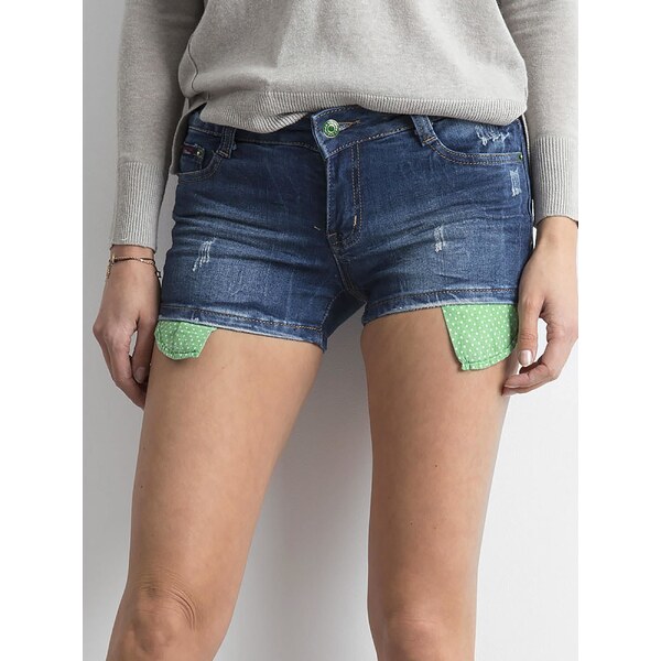 Fashionhunters Womens blue denim shorts 64769655
