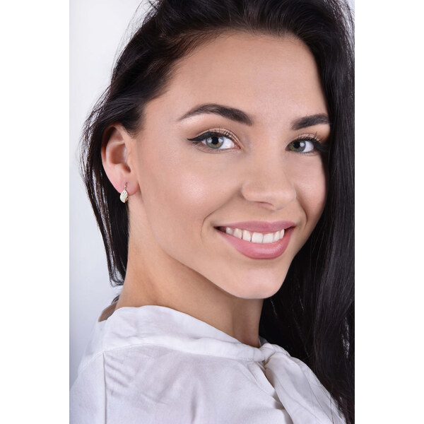 Soliter Žiarivé náušnice zo žltého zlata s kryštálmi 239 001 00648 66595317