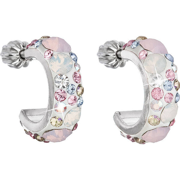 Evolution Group Štýlové náušnice s kryštálmi Magic Rose 31118.3 66589347