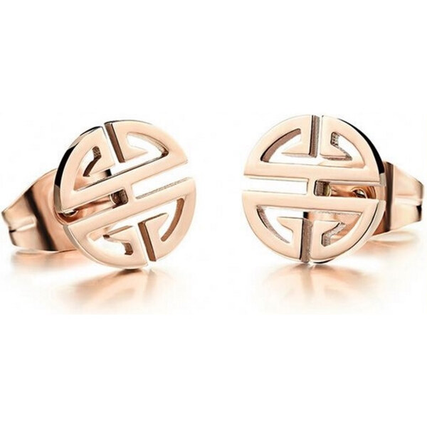 Troli Bronzové náušnice z ocele v tvare ornamentu 66590639