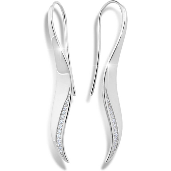 Modesi Elegantné strieborné náušnice M26003 66586456