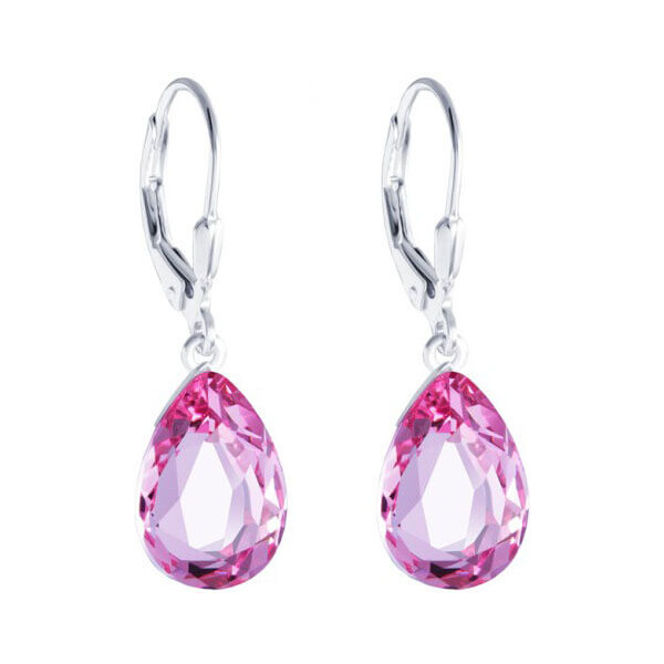 Preciosa Strieborné náušnice s kryštálom Iris 6079 69 66578238