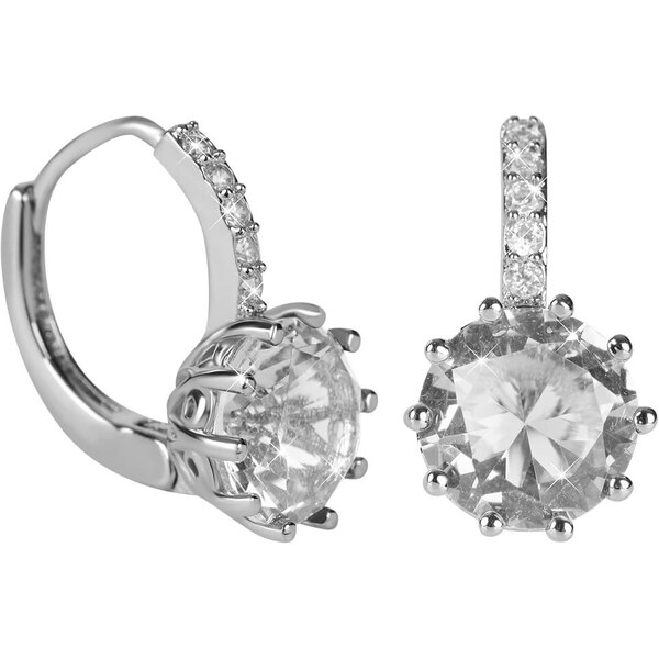 Troli Trblietavé náušnice s čírym kryštálom 66590396