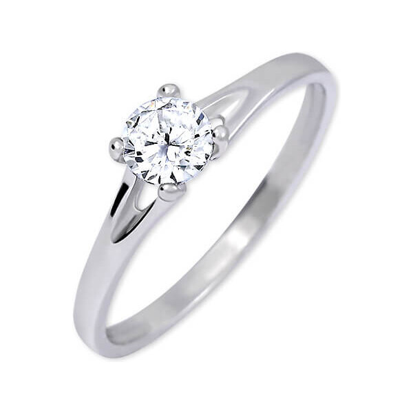Soliter Strieborný zásnubný prsteň s kryštálom 426 001 00508 04 53 mm 66578310