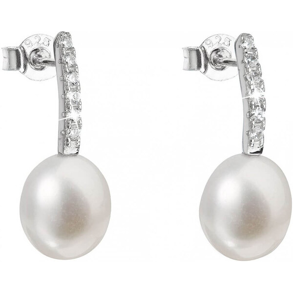 Evolution Group Strieborné náušnice s pravými perlami Pavona 21034.1M 66588708