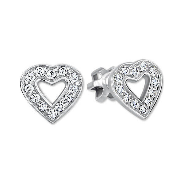 Soliter Srdiečkové náušnice z bieleho zlata s kryštálmi 239 001 00207 66588984