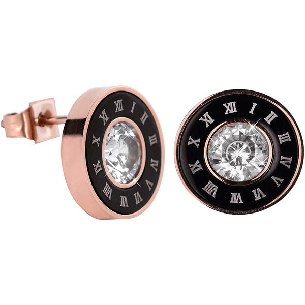 Troli Bronzové náušnice kôstky s rímskymi číslicami 66591866