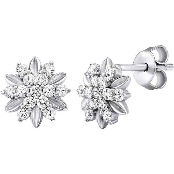 Silvego Strieborné náušnice Alivio s kryštálmi Swarovski MW13935A 66585390