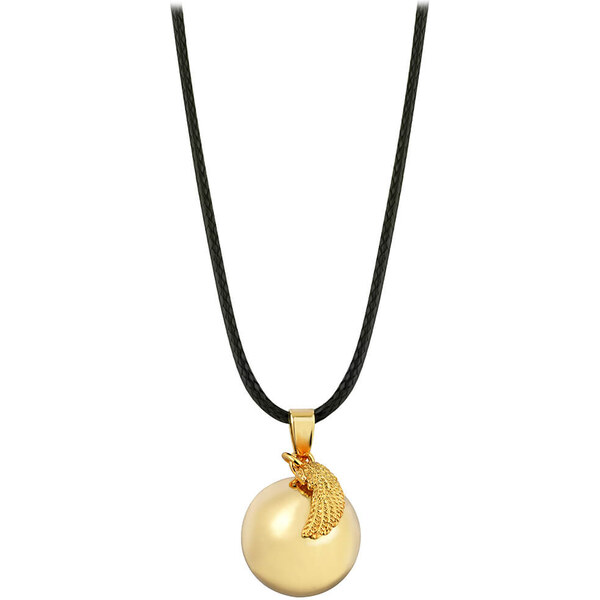 MUMMY BELL Pozlátený náhrdelník Rolnička anjelské krídlo EZ20 66588821