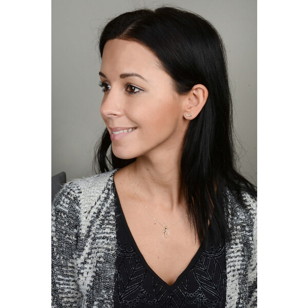 Soliter Zlaté náušnice s čírymi kryštálmi 239 001 00255 66593678