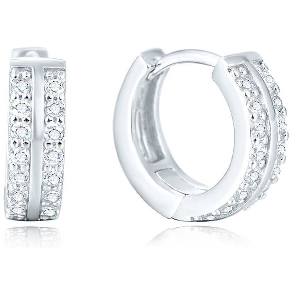 Beneto Kruhové strieborné náušnice AGU1151 66580770