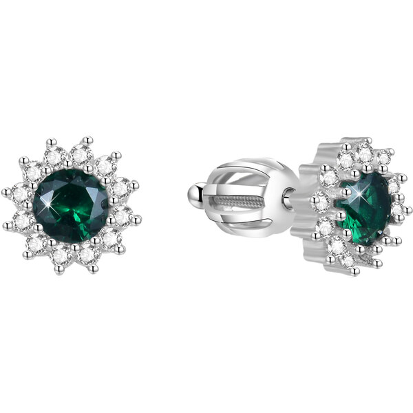 Beneto Strieborné náušnice so zirkónmi AGUP1609S 66581187