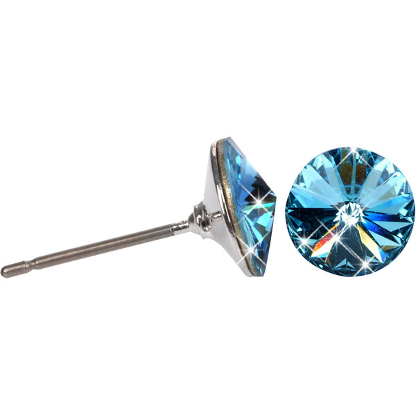 Levien Jemné kôstkové náušnice Rivoli Aquamarine 66594970