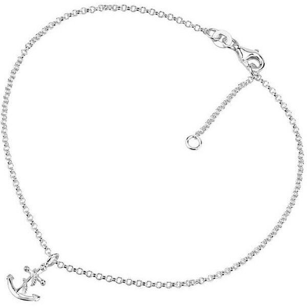 Silvego Strieborná retiazka na nohu Vesper s kotvou ZTD26509 66594788