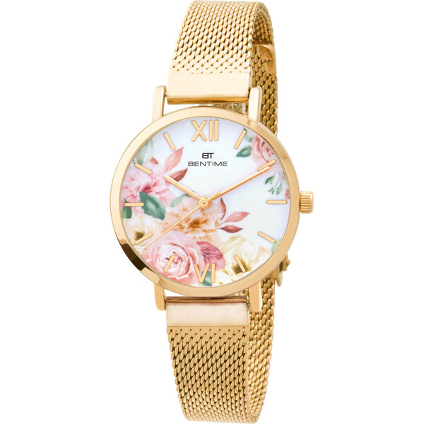 Bentime Dámske kvetinové hodinky 008-9MB-PT610119B 66583243