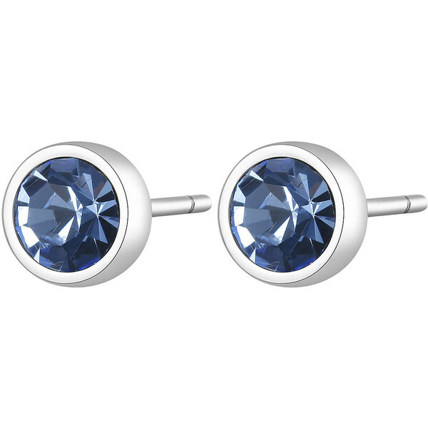 SAgapõ Oceľové náušnice s kryštálmi CLICK SCK23 66593339