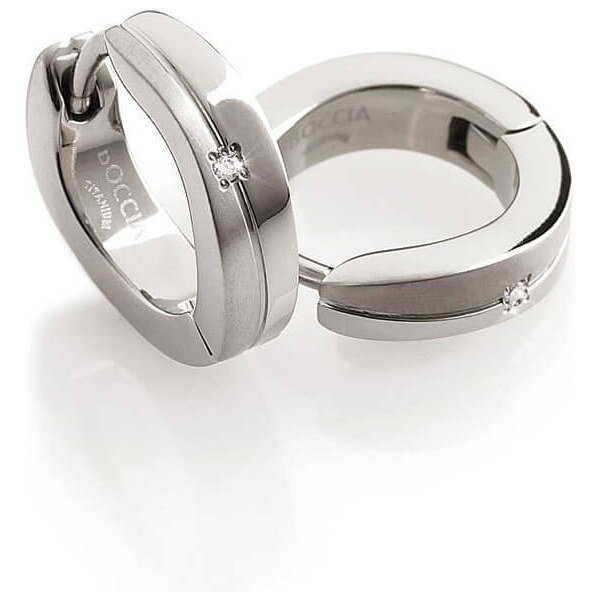 Boccia Titanium Titánové náušnice s diamantom 0563-03 66588993