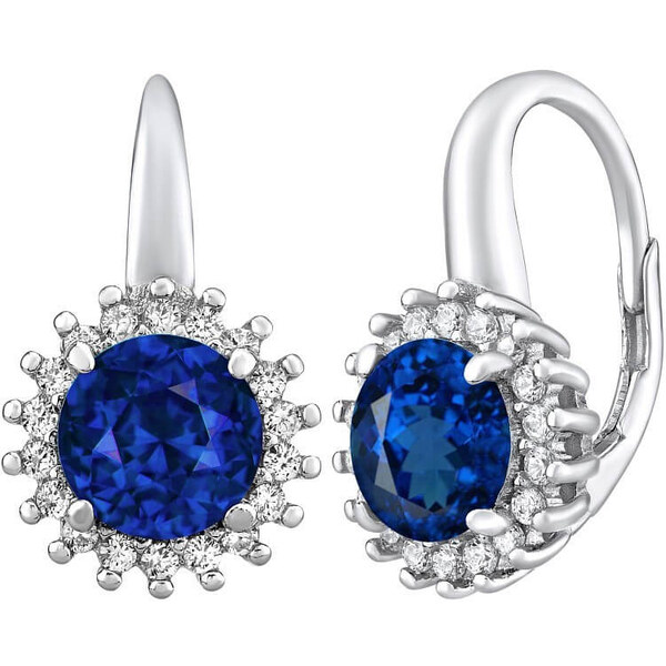 Silvego Strieborné náušnice ADRIA sa zafírom LPSE0754 66588039