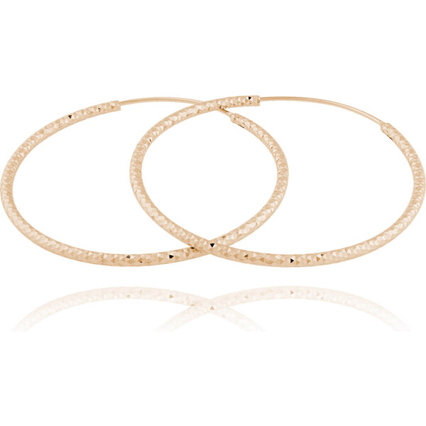 JVD Pozlátené strieborné náušnice kruhy SVLE0216XD5RO 4,5 cm 66581483