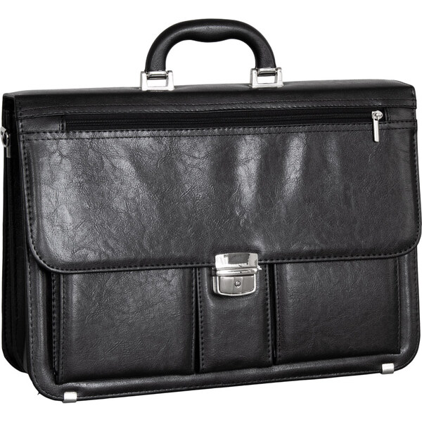 Aktovka REAbags 8001/1-TR - čierna/nikl 62191458