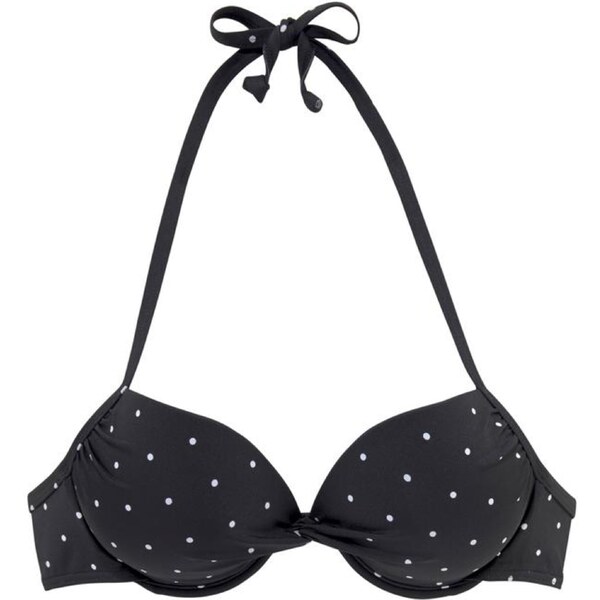 LASCANA Bikinový top Sparkel čierna 62367177