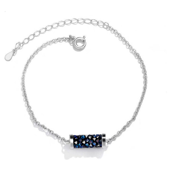 Glory náramok Valček s krištáľmi bermuda blue 143 18416371