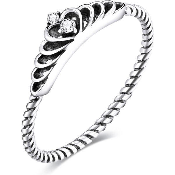 Emporial strieborný prsteň Princeznina korunka 32157663