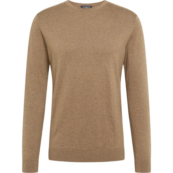 SELECTED Sveter SLHBerg tmavobéžová 18569492