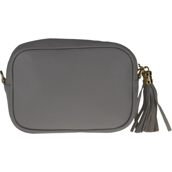 Sivá kožená talianska crossbody kabelka Bala Grigia NovaKabelka.sk 18534269