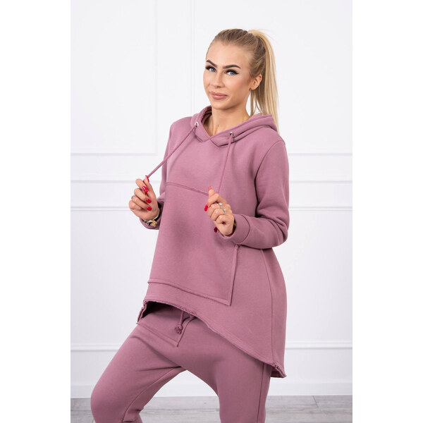 MladaModa Tepláková súprava s nohavicami Baggy fialová 18545386