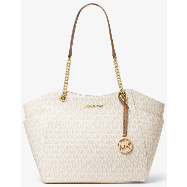 Michael Kors Jet Set Large Logo Tote Bag Vanilla 25939977