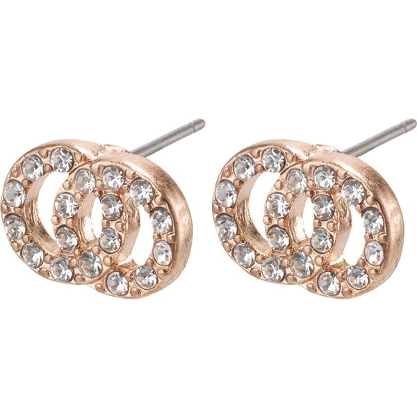 Pilgrim Náušnice Victoria ružové zlato 19766778