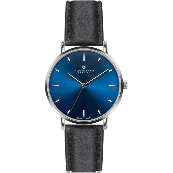 Frederic Graff Silver Mont Fort Black leather FBJ-B007S 66610631