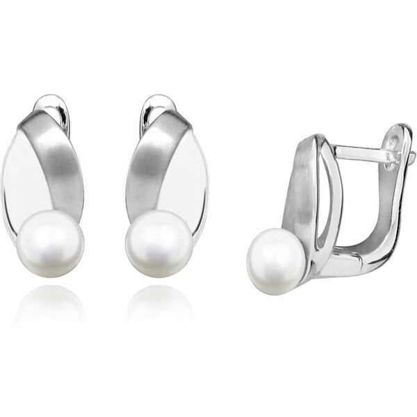 Ligot Strieborné náušnice s perlou 46720245