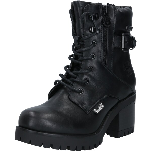 Dockers by Gerli Šnurovacie členkové čižmy čierna 19521887