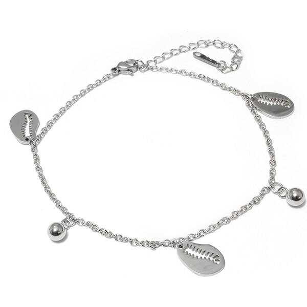 BEMI Design Dámsky náramok na nohu z chirurgickej ocele mušle S1034040 18705796