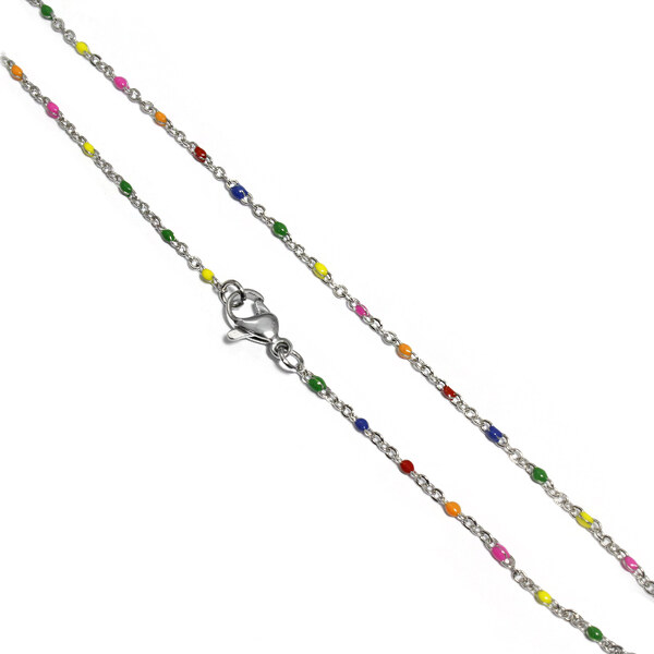 BEMI Design Dámsky náramok na nohu z chirurgickej ocele farebný 18705797